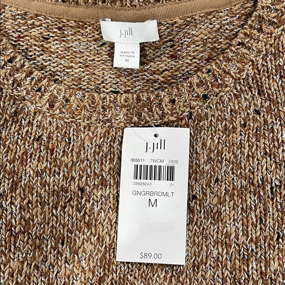 J. Jill Brown Crew Neck Sweater - Picture 4 of 9